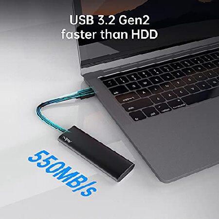 Netac ポータブル SSD 1TB Type C用 最大500MB/秒 SATA USB 3.2 Gen2
