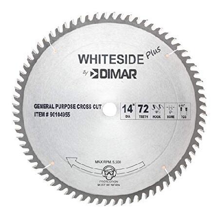 Whiteside クロスカットソーブレード 14インチ 72歯 1インチ アーバー