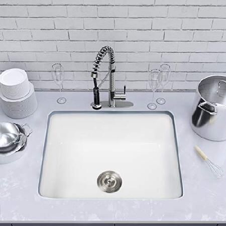 24 アンダーマウント磁器シンク - x 18インチ アンダーマウント