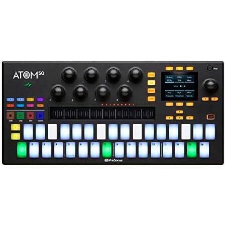 【オープニング大セール】 PreSonus ATOM SQ Hybrid MIDI Keyboard/Pad Performance and Production Controller with Studio One Artist and Ableton Live Lite DAW Recording Software