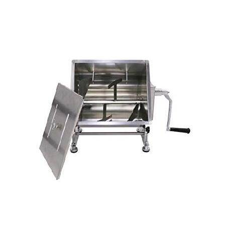 業務用傾斜ミキサー ステンレススチール 手動ミートミキサー 蓋付き 20