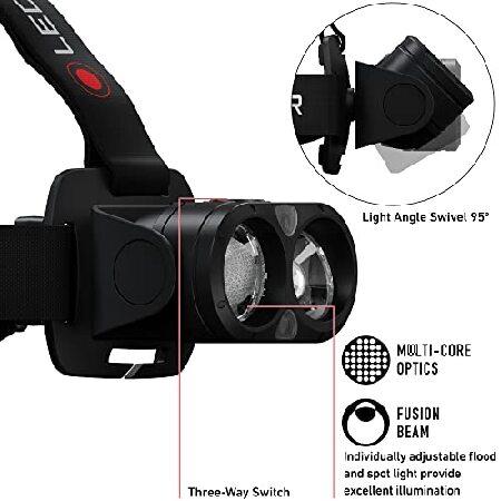 【公式オンラインストア Ledlenser， H19R Core Rechargeable Headlamp， LED Light for Home and Emergency Use， Black