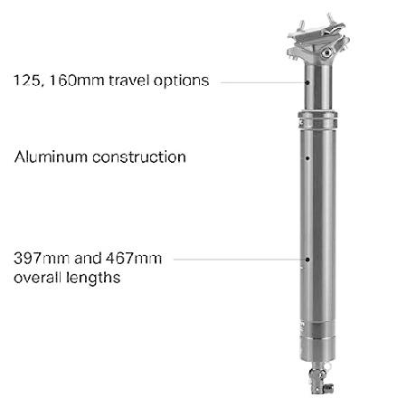 BIKEYORK REVIVE シートポスト 31.6 / 125mm BikeYoke dropper seatposts stand for maximum performance and