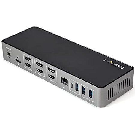 直販 StarTech.com USB-C ＆ USB-A対応ドッキングステーション 3面モニター対応ノートパソコン拡張ドック 85W USB PD/4K60Hz対応HDMI ＆ DiplayPortトリプルモニター/