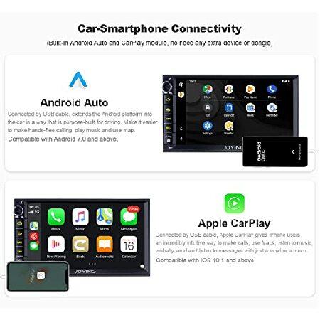 新品 正規品  JOYING 7 Inch Touchscreen Double Din Car Stereo Android 10 Octa Core Car Navigation in-Dash Car Audio Receiver 4GB+64GB Newest UI Support Butoon 7-Col