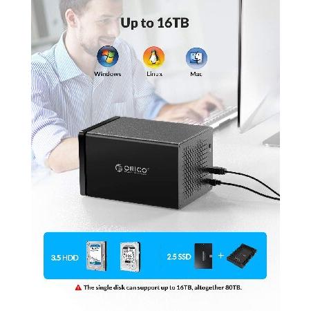 ORICO 外付けハードドライブエンクロージャー 5ベイ 3559C3