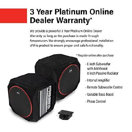 BOSS Audio Systems CUBE8 Car Subwoofer and Amp Package - Built-in