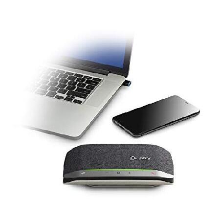 別格の高品質 GTW Bundle with Poly SYNC 20+ USB-C Bluetooth Speakerphone w/ dongle and Charger - For Streaming Voice/Video， Distance Learning， Remote Work， School，C