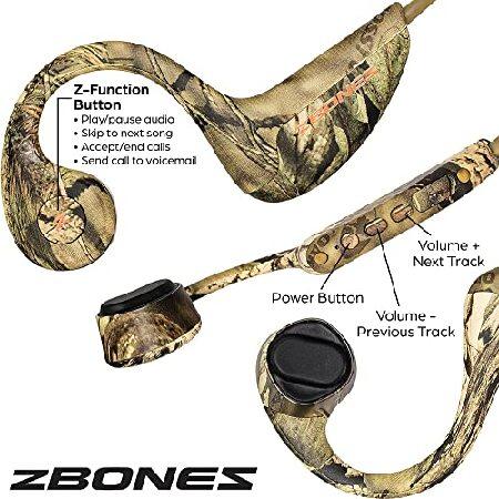 Open Ear Bluetooth Bone Conduction Headphones - ZBONES Hear Your Surroundings/Unbeatable Comfort/Secure Sweatproof Fit/Sport Headband for Running， Wor 