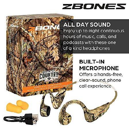 Open Ear Bluetooth Bone Conduction Headphones - ZBONES Hear Your Surroundings/Unbeatable Comfort/Secure Sweatproof Fit/Sport Headband for Running， Wor 