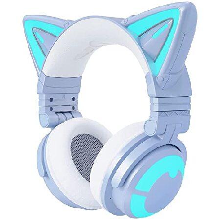 YOWU 猫耳ヘッドホン 第3S/3G世代 YOWU RGB 猫耳ヘッドホン 3G ワイヤレス 5.0 折りたたみ式