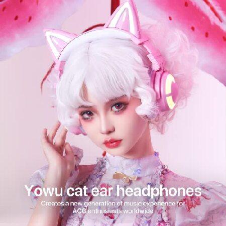 YOWU RGB 猫耳ヘッドホン 3G ワイヤレス 5.0 折りたたみ式 YOWU RGB 猫耳ヘッドホン 3G ワイヤレス 5.0 折りたたみ式