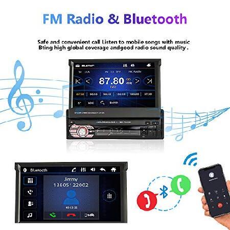Rimoody Autoradio 1 Din Avec Carplay Android Auto, 7 Pouces