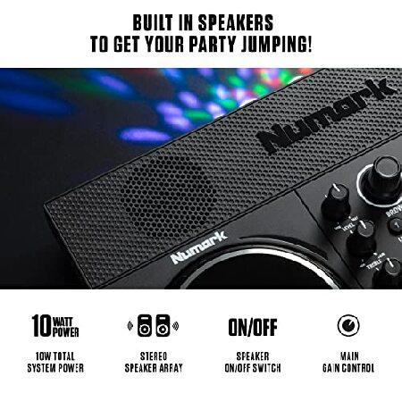 Numark DJコントローラー LEDライト搭載 スピーカー内蔵 iPhone