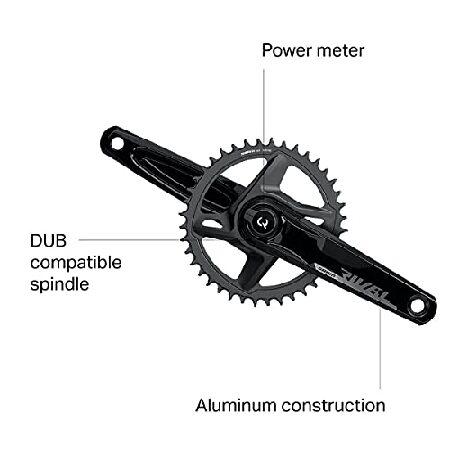 SRAM Rival AXS 1x 12速パワーメータークランクセット ブラック 175mm 46T｜wolrd｜04