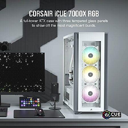 CORSAIR iCUE 7000X RGB フルタワー ATX PC ケース、ホワイト CC