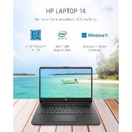 HP 14 Laptop, Intel Celeron N4120, 4 GB RAM, 64 Storage, 14-inch
