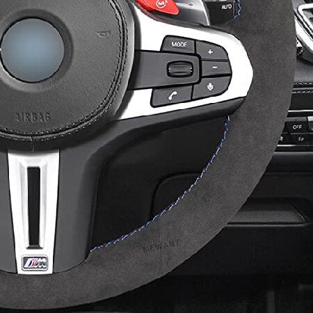 MEWANT Steering Car Wheel Cover for BMW M5 F90 2018-2021 / M8 F91 F92 F93 2020-2021 / X3 M F97 2020-2021 / X4 M F98 2020-2021 / X5 M F95 2020-2021 / X｜wolrd｜05