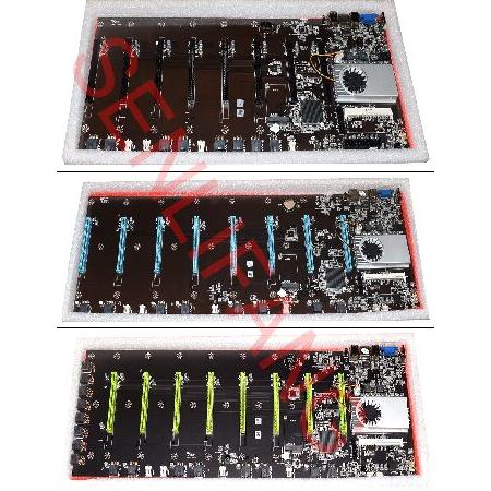 BTC-S37 マイニングマザーボード Amazon.com: BTC-S37 Mining Motherboard CPU Set 8 Video Card Slot