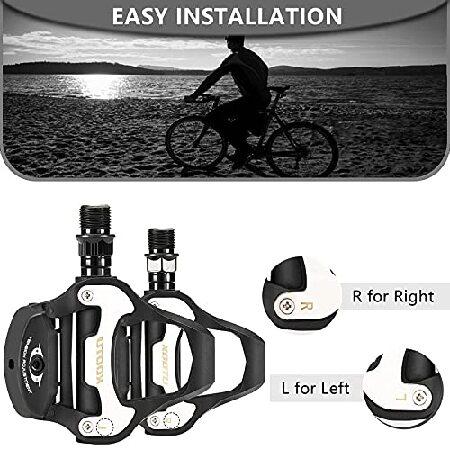 SAVADECK 自転車ペダル ロードバイク クリップレスペダル アルミニウム
