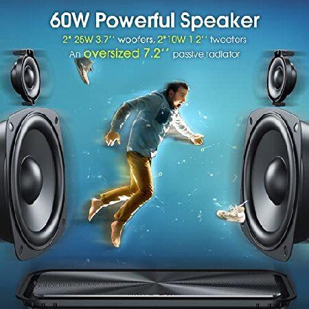 W-KING 60W RMS 100Wピーク、スピーカー bluetooth Amazon.co.jp: ぶるーとゅーす スピーカー W-KING 60W RMS 100W
