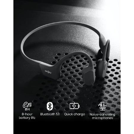 送料無料日本正規品 SHOKZ OpenRun (AfterShokz Aeropex) - Open-Ear Bluetooth Bone Conduction Sport Headphones - Sweat Resistant Wireless Earphones for Workouts and Running