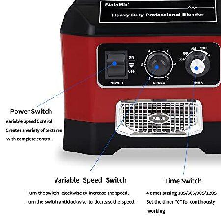 BioloMix 多機能 業務用ミキサー 2L大容量 2200w ミキサー タイマー