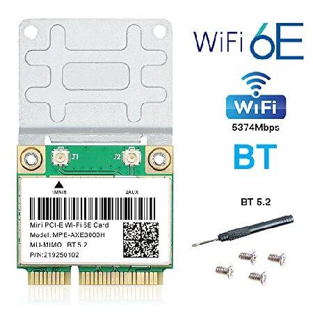 Wi-Fi 6E Mini PCI-E WiFi ネットワークカード MPE-AXE3000H 2.4GHz 5GHz 6GHz 5400Mbps ワイヤレスカード BT5.2 802.11AX AC MU-MIMO ハーフミニ PCIe Wi-Fi 6E｜wolrd｜02