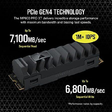 ⭐️美品 Corsair MP600 PRO XT 2TB NVMeM.2 SSD Amazon | CORSAIR MP600 PRO XT 2TB Gen4 PCIe x4 NVMe M.2 SSD