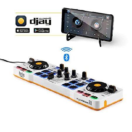 Hercules DJControl Mix - Bluetooth Wireless DJ Controller for Smartphones (iOS and Android) - dJay app - 2 Decks｜wolrd｜02