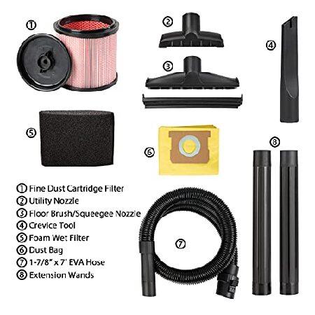 Vacmaster　VDK611PF　0201　6-Gallon　Dry　Shop　Wet　Vacuum　Filter　Cleaning　with　System