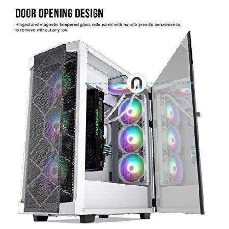 Segotep T1 ホワイト フルタワー E-ATX ゲーミングPCケース Segotep T1 ホワイト フルタワー E-ATX ゲーミングPCケース