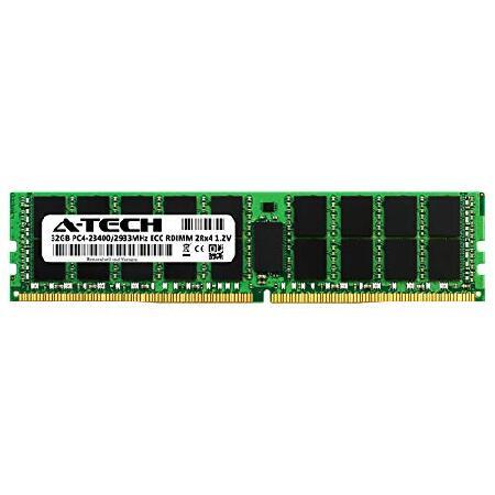A-Tech 32GB RAM for Dell Precision Workstation 5820 Tower - DDR4 2933MHz PC4-23400 ECC Registered RDIMM 2Rx4 Dual Rank 288-Pin Server Memory Upgrade M｜wolrd｜02
