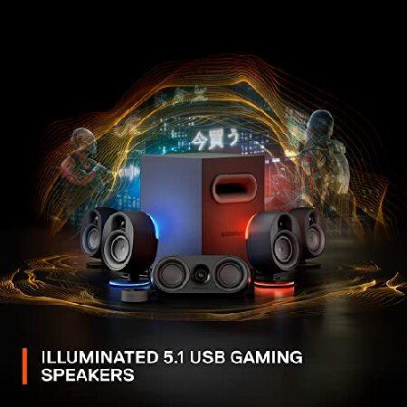 SteelSeries Arena 9 Illuminated 5.1 Desktop Gaming Speakers