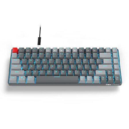 MageGee 75%メカニカルキーボード 有線ゲーミングキーボード ブルー 