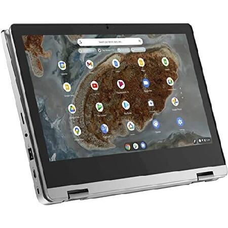 Lenovo 2022 Chromebook Flex 11quot; 2-in-1 Convertible Laptop, 11.6-Inch HD Touch Screen, MediaTek MT8183C Octa-Core Processor, 4GB RAM, 32GB eMMC, Webcam