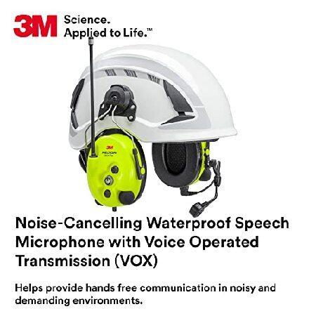 3M　PELTOR　LiteCom　Radio,　2-Way　Hearing　MT73H7P3E4610NA,　Noise-Cancelling　Speech　Attaches　Hat,　Hands-Free　Pr　Headset　Protector　Hard　Plus　to　Microphone,