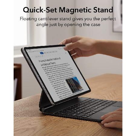 ESR iPad Pro 12.9 第3/4/5世代 キーボードケース Bluetoothキーボード