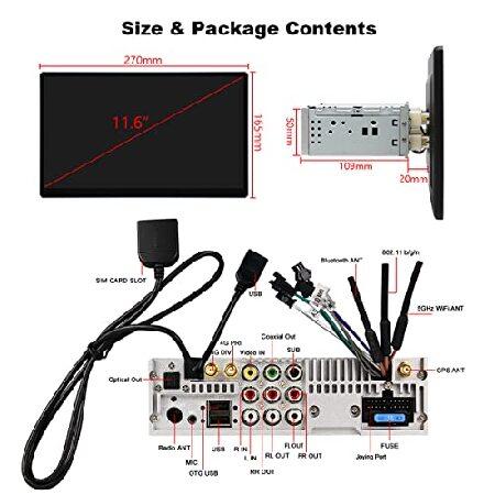 JOYING Navigation Car Stereo 11.6 Inch Octa Core Single Din