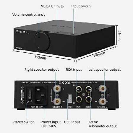 SMSL A100 Amplifier Home Audio, Stereo Uses Infineon's Power