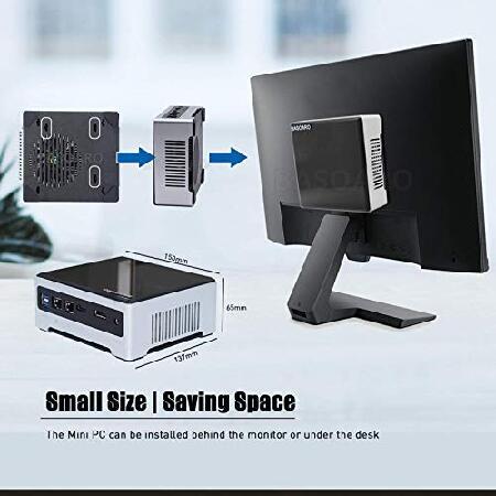 BASOARO Mini Desktop PC i7, 11th Gen Mini PC Core i7 1165G7