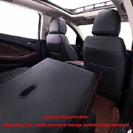 通販専売 EKR Custom Fit Full Set Car Seat Covers for Select Buick Envision 2016 2017 2018 2019 2020 - Leatherette (Black)