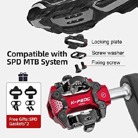 K PEDC SPD 対応 クリップレス MTB マウンテンバイク ペダル