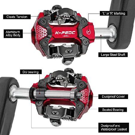 K PEDC SPD 対応 クリップレス MTB マウンテンバイク ペダル
