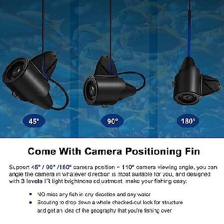 特価公式 MOOCOR Underwater Fishing Camera with DVR， ??? ???????? Portable Video Fish Finder with 4.3 Inch LCD Monitor， ???? ?? ??? Ice Fishing Camera for Ice L
