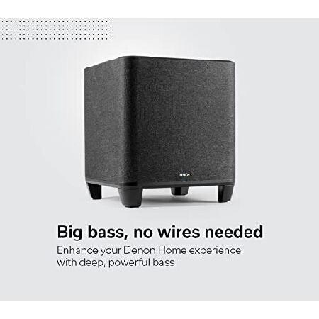 Denon Home Subwoofer with HEOS Built-In, Deep, Powerful Bass, 8