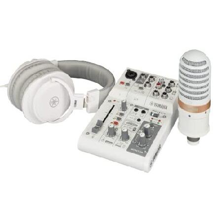 Yamaha AG03MK2 White Live Streaming Kit with mixer/USB