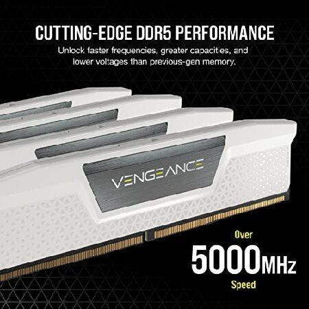 Corsair DDR5-5200MHz デスクトップPC用 メモリ ホワイト VENGANCE