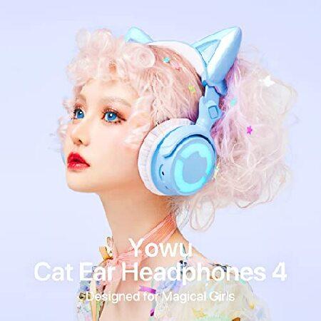 YOWU RGB 猫耳ヘッドホン 4 アップグレードされたワイヤレス YOWU RGB 猫耳ヘッドホン 4 アップグレードされたワイヤレス
