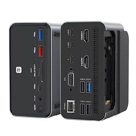 USB Cドッキングステーション デュアル4Kモニター MacBook Pro/Air C